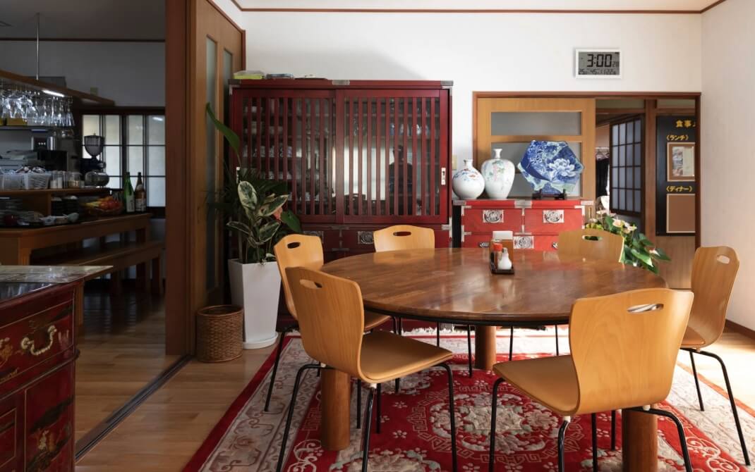 食事処カフェ野の花の店内の画像