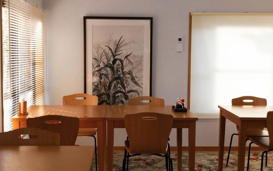 食事処カフェ野の花の店内の画像