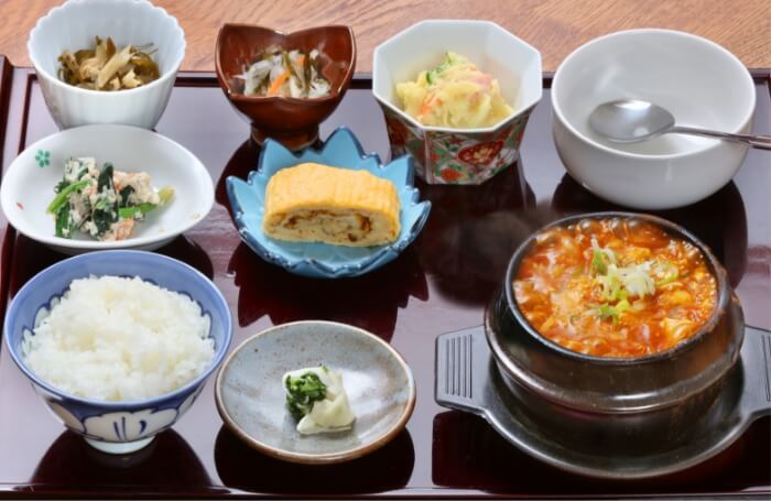 豆腐チゲ定食の画像